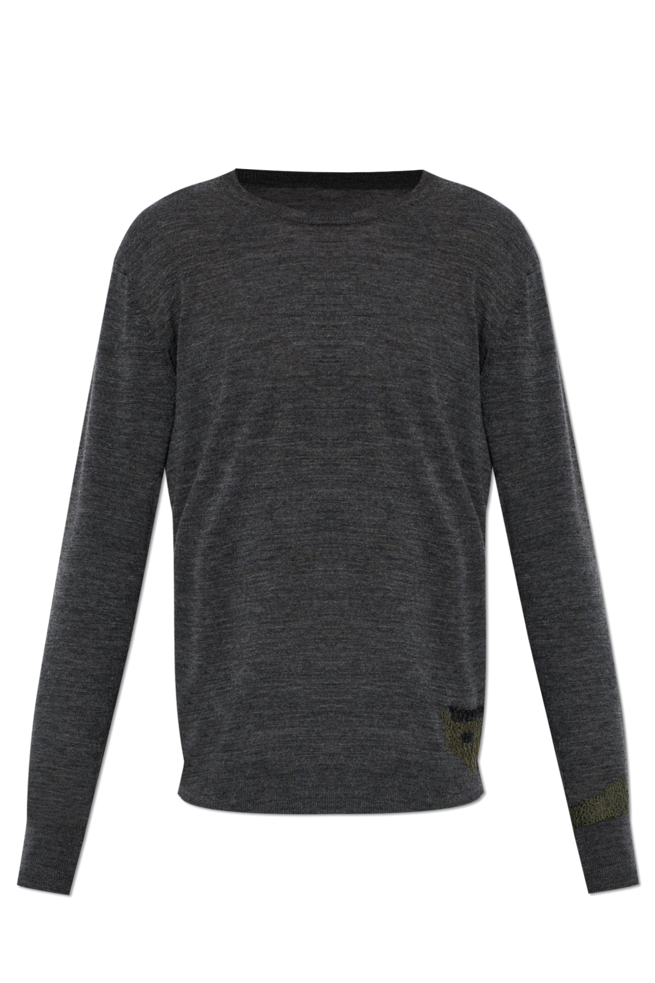 Grey Wool sweater with crew neck Maison Margiela - Vitkac AS